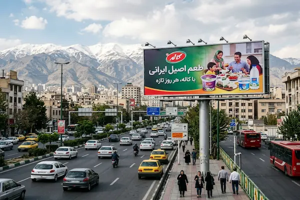 تبلیغات محیطی (OOH) چیست؟ جامعترین راهنمای انواع تبلیغات محیطی، مزایا و کاربردها 5 بیلبورد تبلیغاتی