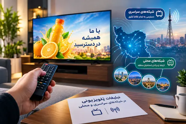 هزینه تبلیغ در تلویزیون چقدر است؟ تعرفه تبلیغات تلویزیون 1405 4 تبلیغات سراسری و استانی